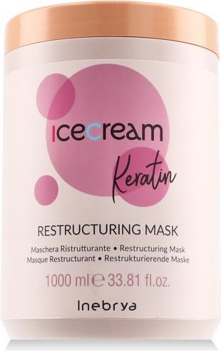 Produktbild Inebrya Ice Cream Keratin keratynowa restrukturyzująca maska do włosów 1000ml (1000 ml)