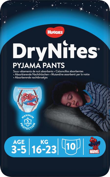 Immagine prodotto Huggies DryNites 3-5 anni (Pacco trasportabile, 10 Pezzo/i)