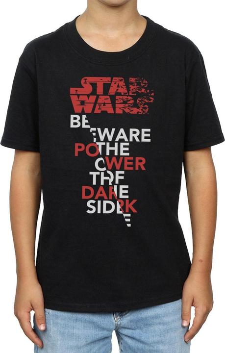Actual product image Star Wars Boys The Last Jedi Power Of The Dark Side T-Shirt (140, 146)