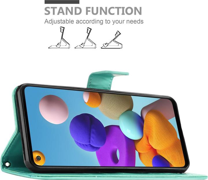 Actual product image Cadorabo Flower Book Cover (Samsung Galaxy A21s)