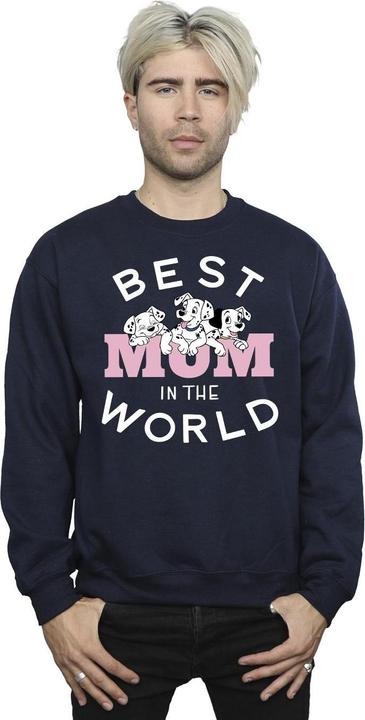 Actual product image Disney Mens 101 Dalmatians Best Mum In The World Sweatshirt (S)