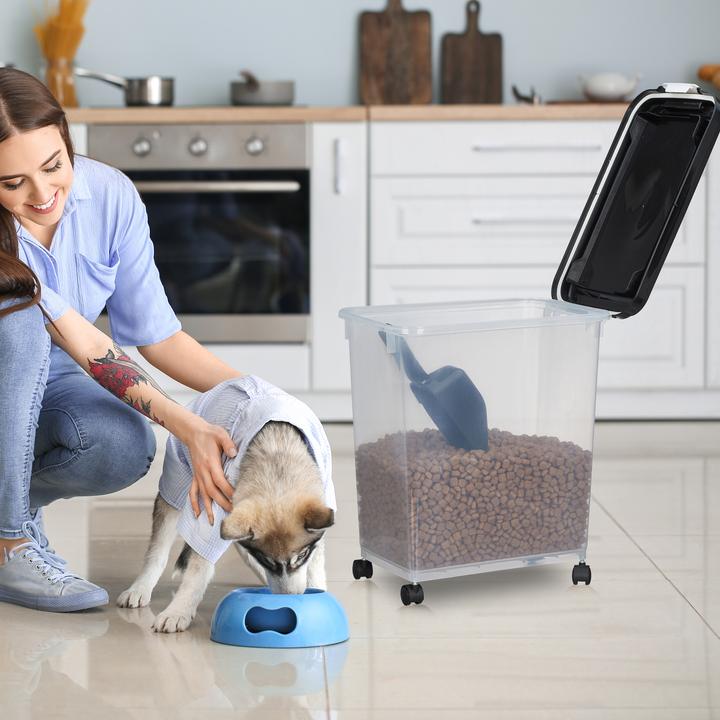 Image du produit Relaxdays 2x boîte de rangement pour aliments pour chiens