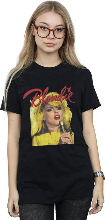 Immagine prodotto Blondie Singing With Mic Maglietta Ampia Donna (L)