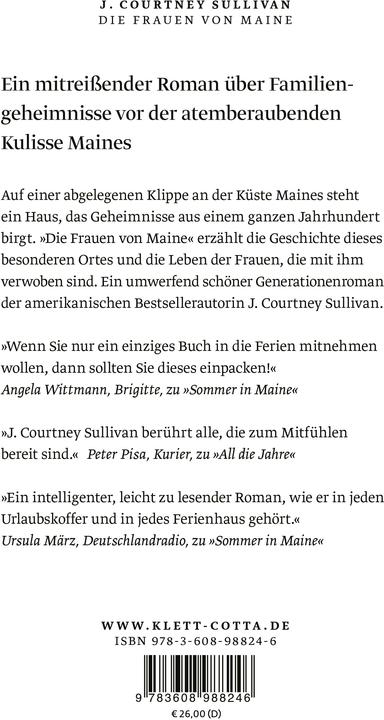 Nährwerte und Zutaten Die Frauen von Maine (Deutsch, J. Courtney Sullivan, 2024)