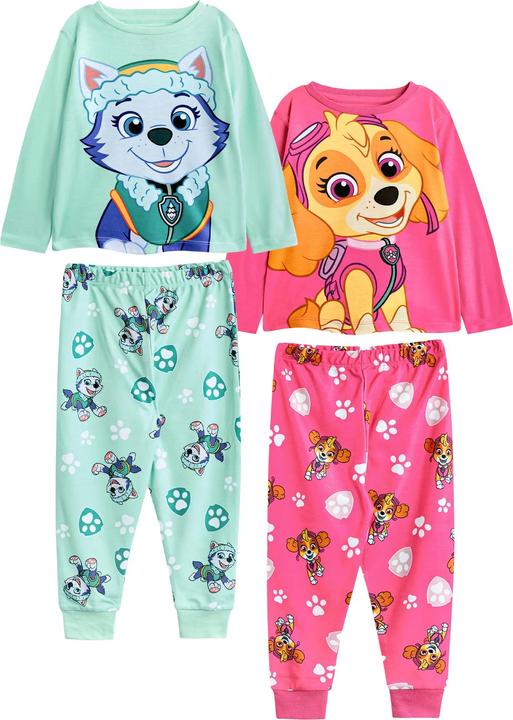 Paw Patrol Schlafanzug mit langer Hose Mädchen(2erPack) Langärmlig