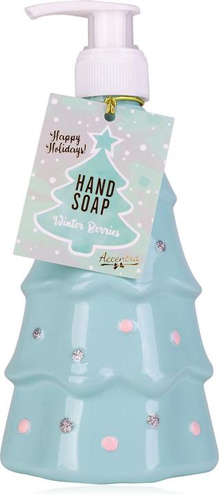 Actual product image Accentra Soap dispenser with liquid soap XMAS TREE in Christmas tree design, fragrance: Winter Berries (Liquid soap, 300 ml)