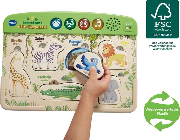 Actual product image VTech Interactive animal puzzle (6 pieces)