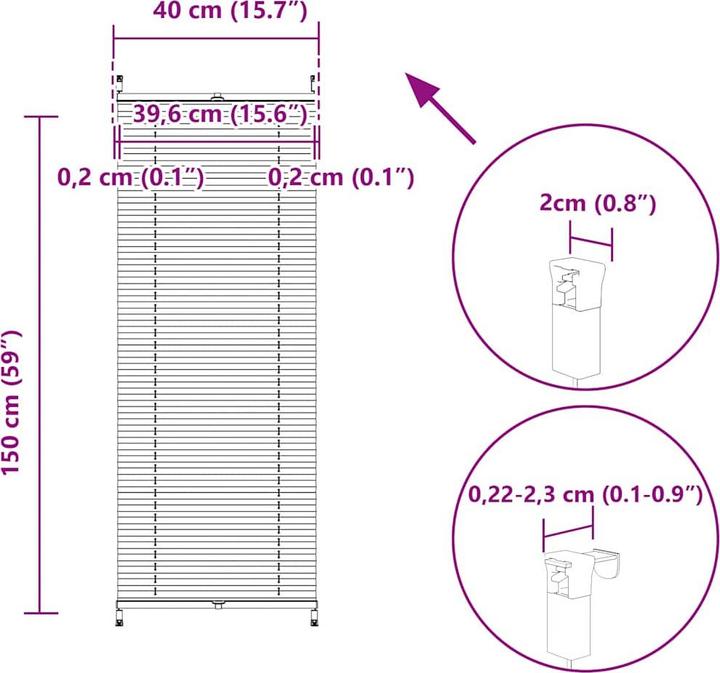 Actual product image VidaXL Dionis (40 x 150 cm)