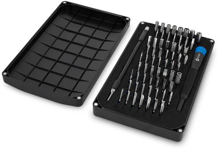 Produktbild iFixit Mako Precision Bit Set (1, 2, T TR 10, TR6, TR8, T TR 15, T TR 20, TR7, T TR 25, TR9, J 00, Y0, J 000, J 1, 1mm, J 0, PH0000, Y 00, Y 000, P6, Y 1, 0.7 mm, 4 mm, 2 mm, PH1, 5 mm, PH2, 4.5 mm, 1.3 mm, T3, 0.9 mm, 3.5 mm, T2, PH00, T5, P2, T4, 2.5 mm, 5.5 mm, PH0, 3 mm, P5, 1.5mm)