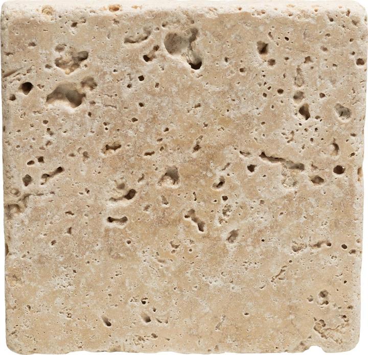 Produktbild Natura Punto Seife mit Oliven- und Lorbeer-Öl, mit Seifenablage aus Travertin (Hartseife)