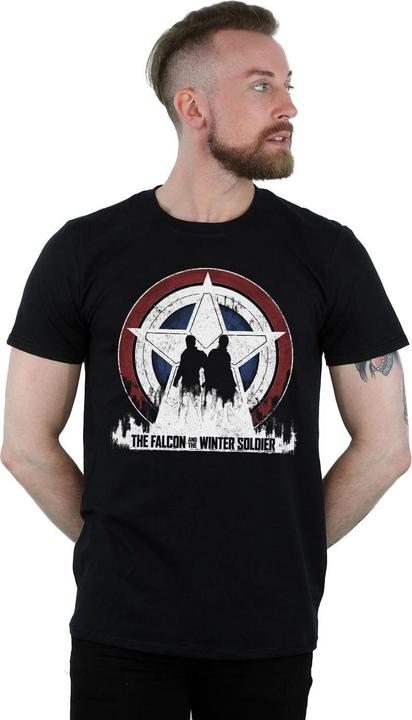 Image du produit - T-shirt THE FALCON AND THE WINTER SOLDIER STAR SILHOUETTES - Homme (XL)