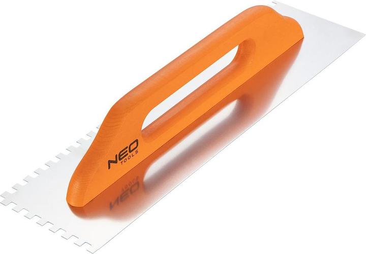 Neo Tools spatola con denti 480x128mm denti 8x8x8mm manico in legno (50-182)
