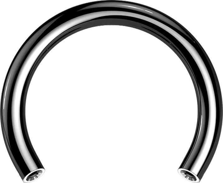 Star Piercing Micro Threadless Circular-Stab schwarz (Titan G23, ohne Messing)