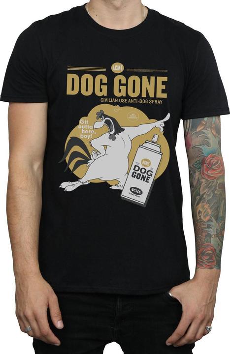 Actual product image Looney Tunes Mens Dog Gone Foghorn Leghorn Cotton T-Shirt (XXL)