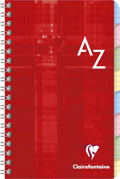 Actual product image Clairefontaine Spiralheft mit Register (11 x 17 cm, Checked, Hardcover)