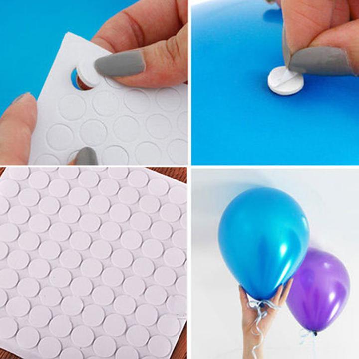Actual product image I Am Creative Ballon Klebepunkte Doppelseitiger Kleber für Luftballons, Ø14mm 100er Set