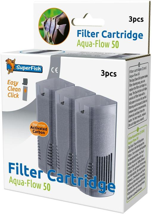 Immagine prodotto SuperFish Cassetta di ricambio per Aquaflow 50, 3 pezzi, tipo di prodotto (Filtri interni)