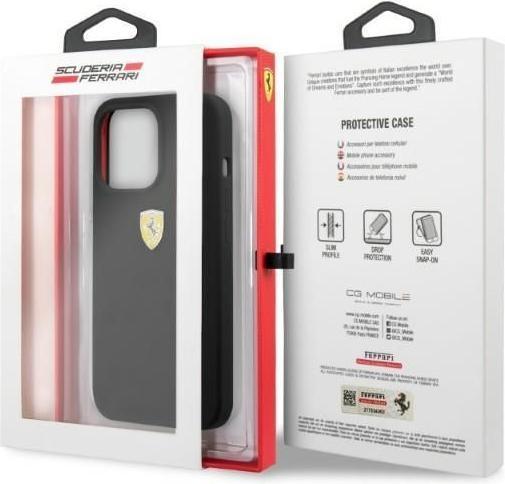 Productafbeelding Ferrari FESSIHMP13XBK iPhone 13 Pro Max 6,7" czarny/zwart hardcase Silicone MagSafe (Apple iPhone 13 Pro Max)