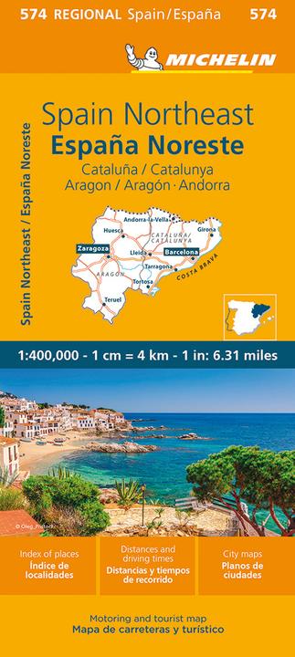 Produktbild Michelin Karte Katalonien, Aragon, Andorra