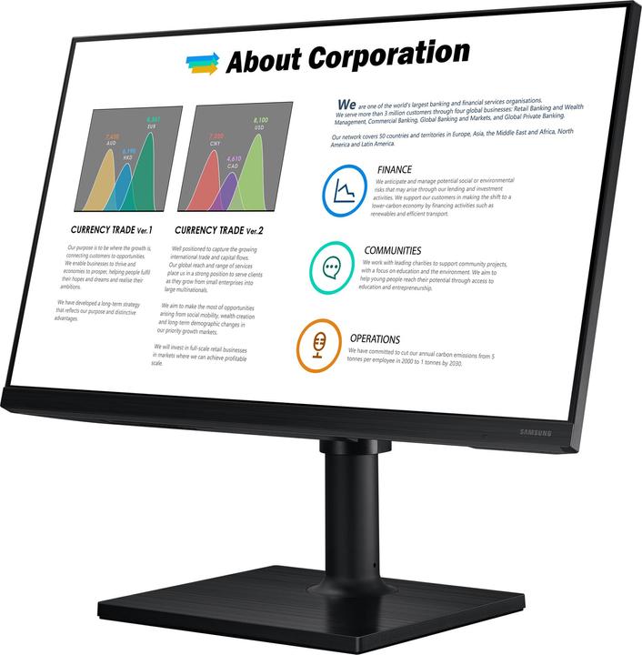 Actual product image Samsung F24T452FQR (1920 x 1080 pixels, 24")