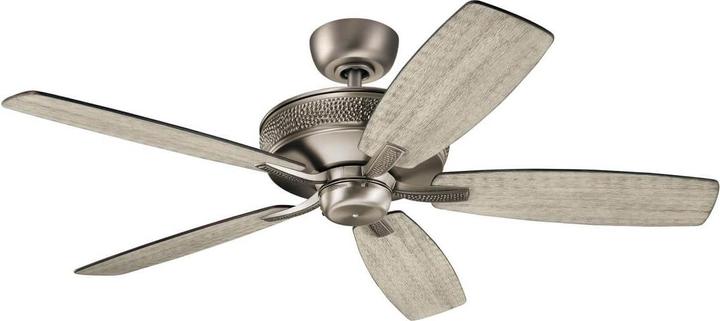 Elstead Lighting Monarch II leiser Deckenventilator Ø132cm Holz + Fernbedienung