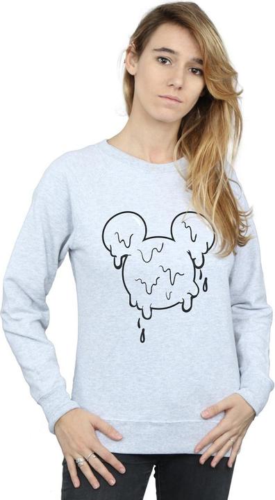 Actual product image Disney Womens/Ladies Mickey Mouse Ice Cream Head Sweatshirt (L)