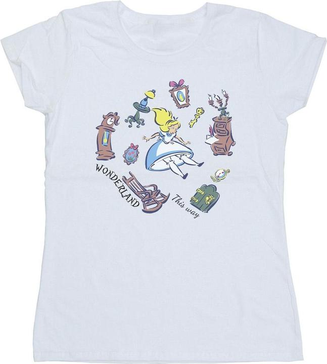 Immagine prodotto Disney Alice In Wonderland Falling Maglietta Donna (L)