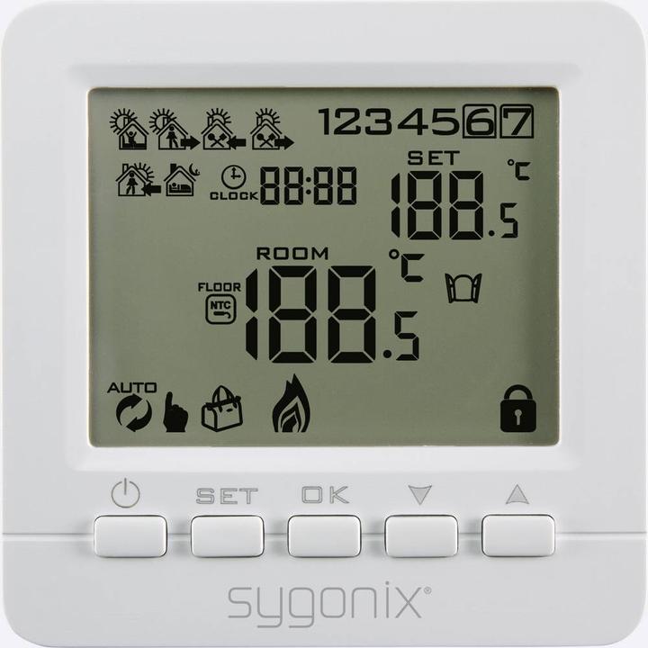 Image du produit Sygonix Thermostat d'ambiance Thermostat de chauffage programmable, numérique