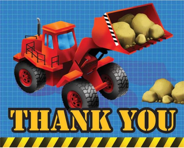 Immagine prodotto Creative Party Carte de remerciement "en construction" (paquet de 8) (8 pz.)