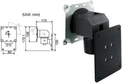 Image du produit Eizo Support mural pour 17"-27", noir