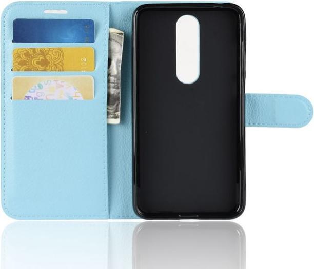 Actual product image MU Classic Litchi Leather Bookcover Series (Nokia 5.1 Plus)