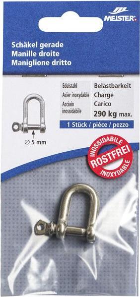 Image du produit Meister Manille INOX 5mm droite