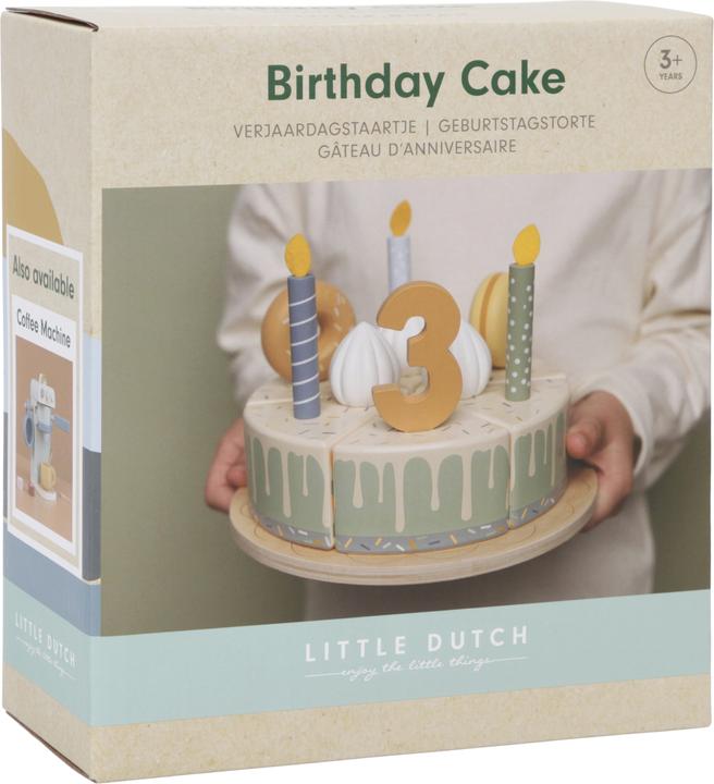 Image du produit Little Dutch Gâteau d'anniversaire en bois XL - bleu