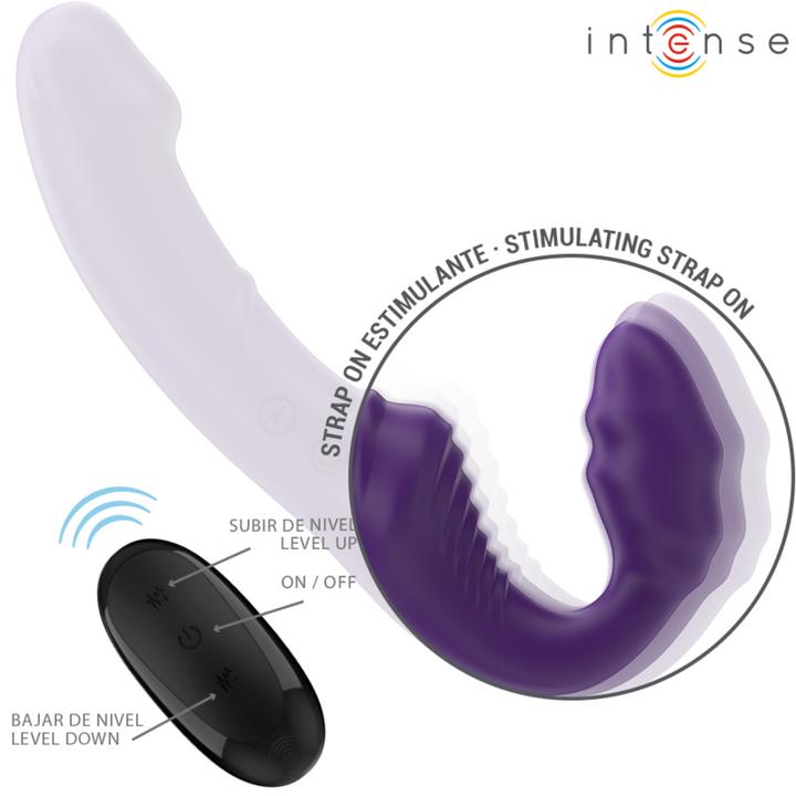 Actual product image Intense Jill Doppelvibrator 20 cm Lila Fernbedienung