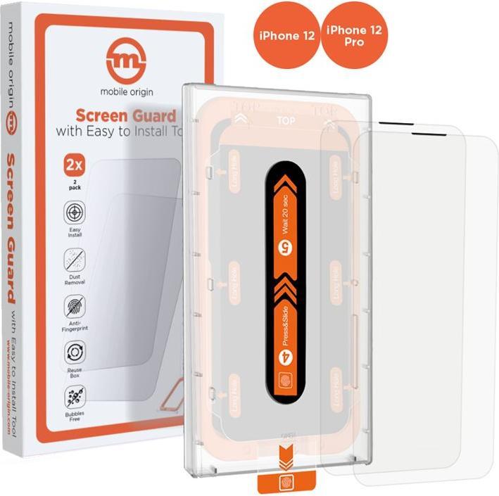 Immagine prodotto Mobile Origin Applicatore facile in confezione da 2 (2 Pezzo/i, Apple iPhone 12 Pro)