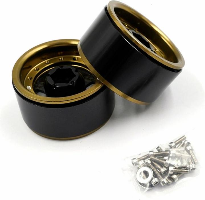 Image du produit Yeah Racing Jantes aluminium 5 branches Gold Titanium 1.9 2 pièces