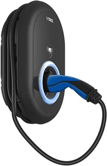 Productafbeelding Vestel EVC04 5m incl. FI type A en Ethernet / WLAN (Type 2, 11 kW, 16 A, Hardwired)
