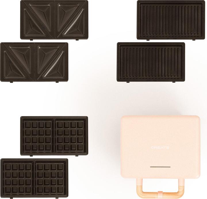 Produktbild Create STONE 3 IN 1 STUDIO - Sandwich- und Waffeleisen