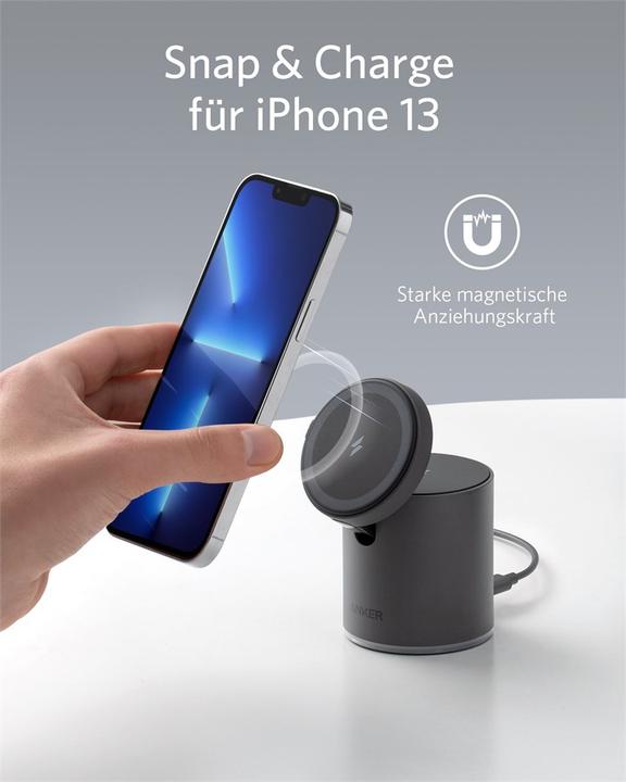 Produktbild Anker PowerWave Mag-Go 2-in-1 Dock (20 W)