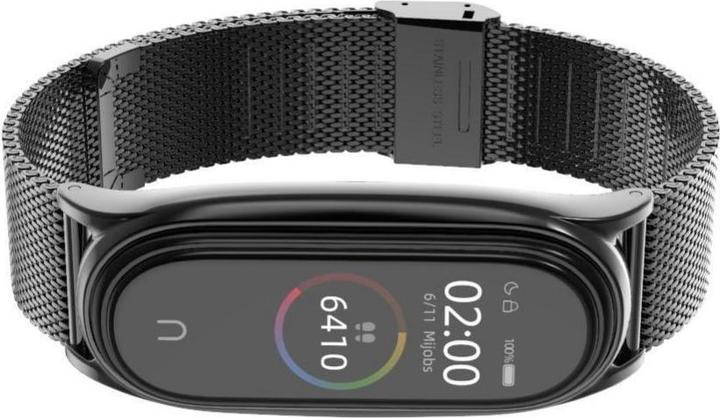 Image du produit Tech Išmaniosios apyrankės Xiaomi Mi Smart Band 5/6 dirželis, Juodos spalvos (Acier inoxydable, Xiaomi Mi Smart Band 5)