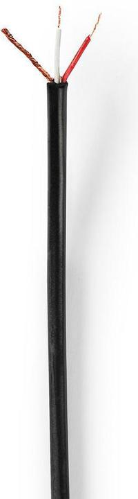 Actual product image Nedis Microphone cable| 2x 0.08 mm²| copper| 100.0 m| round| PVC| Black| - Extension (Cable)