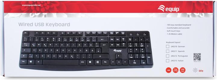 Immagine prodotto equip Tastiera USB cablata (DE, Cablato)