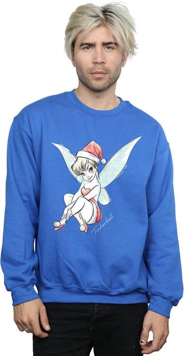 Actual product image Disney Mens Tinkerbell Christmas Fairy Sweatshirt (XL)