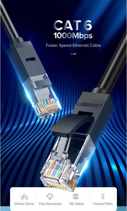 Produktbild Ugreen Netzwerkkabel (U/UTP, CAT6, 3 m)