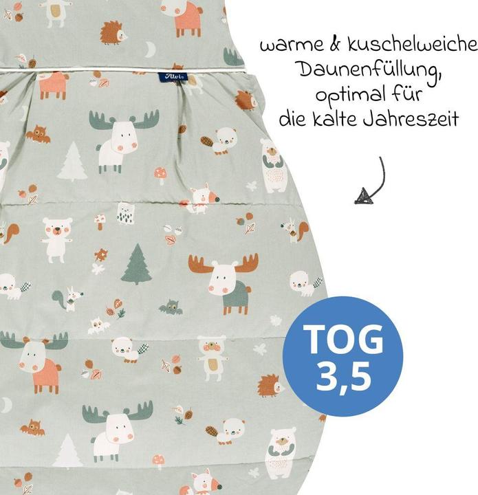Actual product image Alvi Schlafsäcke Daunen-Schlafsack - Baby Forest - Gr. 90 (90 cm)
