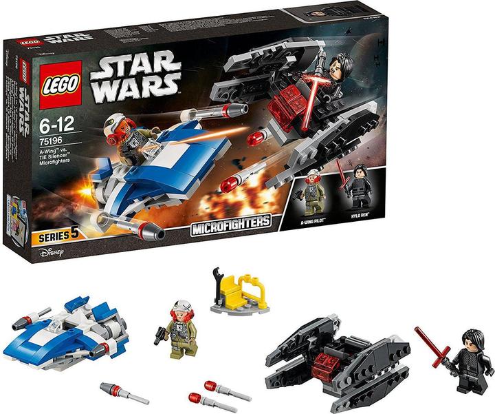 Image du produit LEGO A-Wing vs. Tie Silencer Microfighters (75196, LEGO Star Wars)
