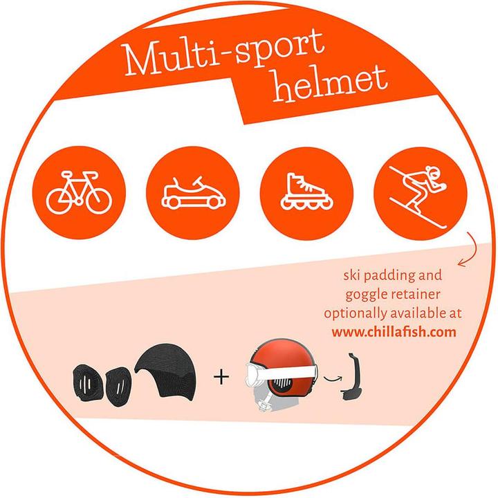Produktbild Chillafish Bobbi Kinder Fahrradhelm Gr. S 51 - 55 cm Kopfumfang (51 - 55 cm)