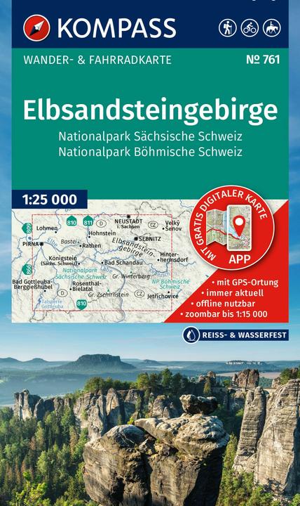 Produktbild Wanderkarte 761 Elbsandsteingebirge, Nationalpark Sächsische Schweiz, Nationalpark