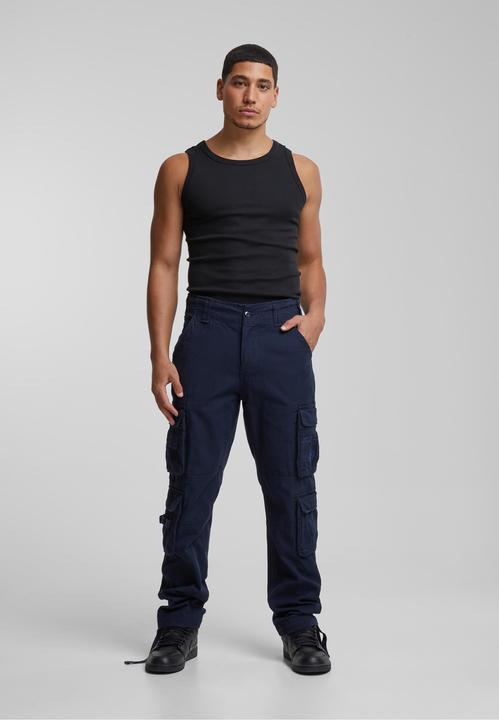 Actual product image Brandit Pure slim fit outdoor trousers size M colour navy (M)