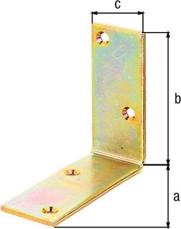 Produktbild Alberts Balkenwinkel 100 x 100 x 40 mm, galv. gelb verzinkt, 1 Stck (Balkenwinkel, 20 Stk.)